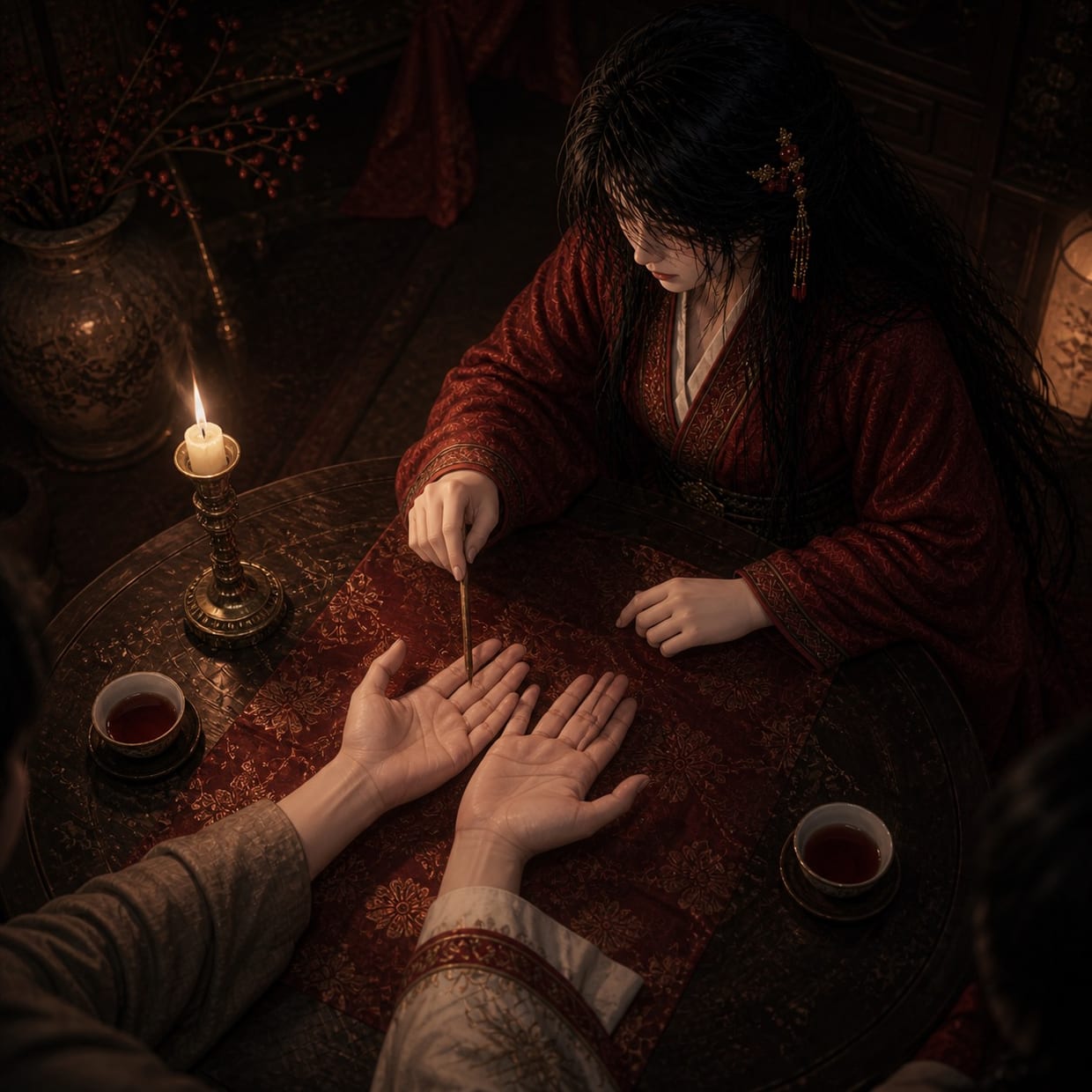 손금 궁합 — 두 손에 남은 관계의 결을 마주 놓고